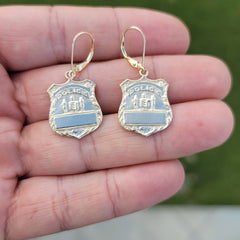 Anhänger mit Polizeiabzeichen aus 10 Karat, 14 Karat oder 18 Karat Gold