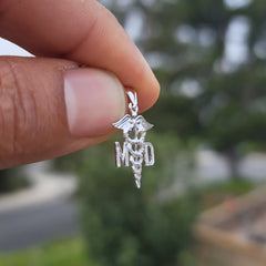 14K or 18K Gold M.D. Medical Doctor Pendant