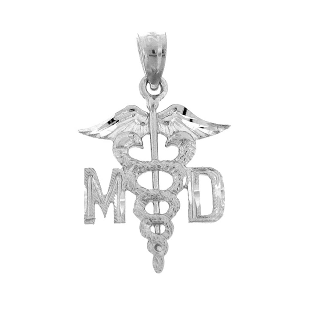 14K or 18K Gold M.D. Medical Doctor Pendant