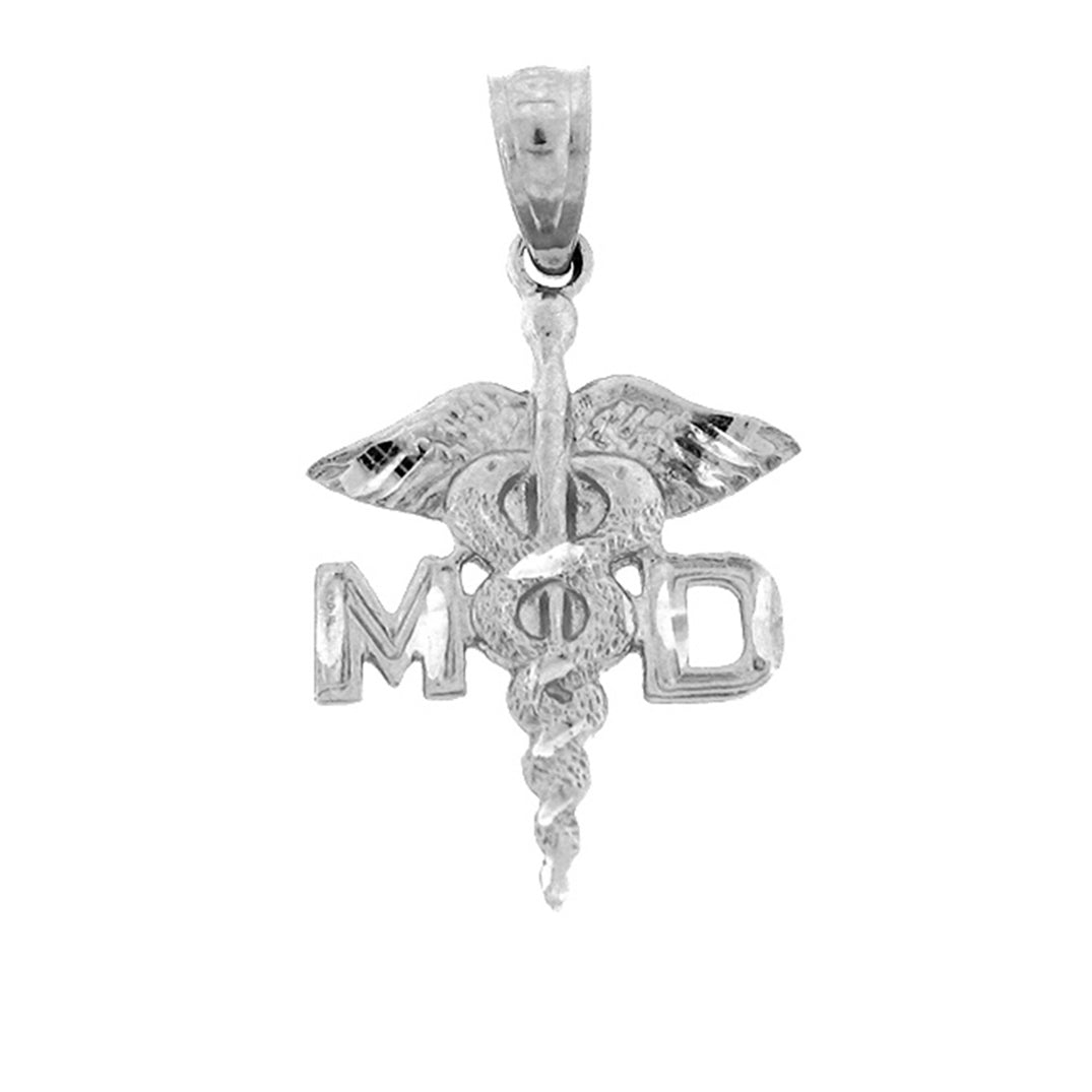 14K or 18K Gold M.D. Medical Doctor Pendant