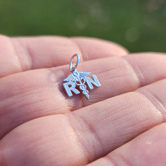 14K oder 18K Gold RN Registered Nurse Anhänger