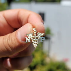 14K or 18K Gold N.P. Nurse Practitioner Pendant