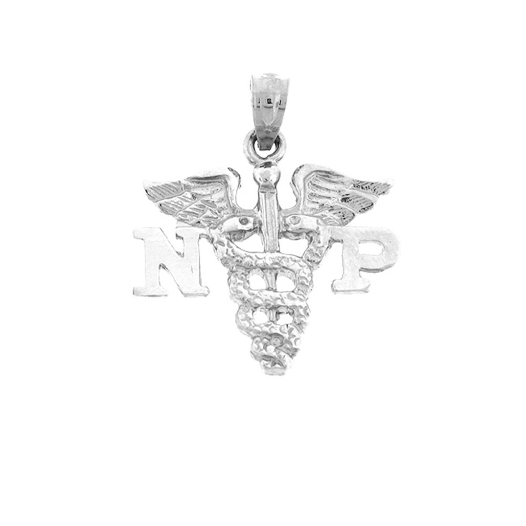 14K or 18K Gold N.P. Nurse Practitioner Pendant