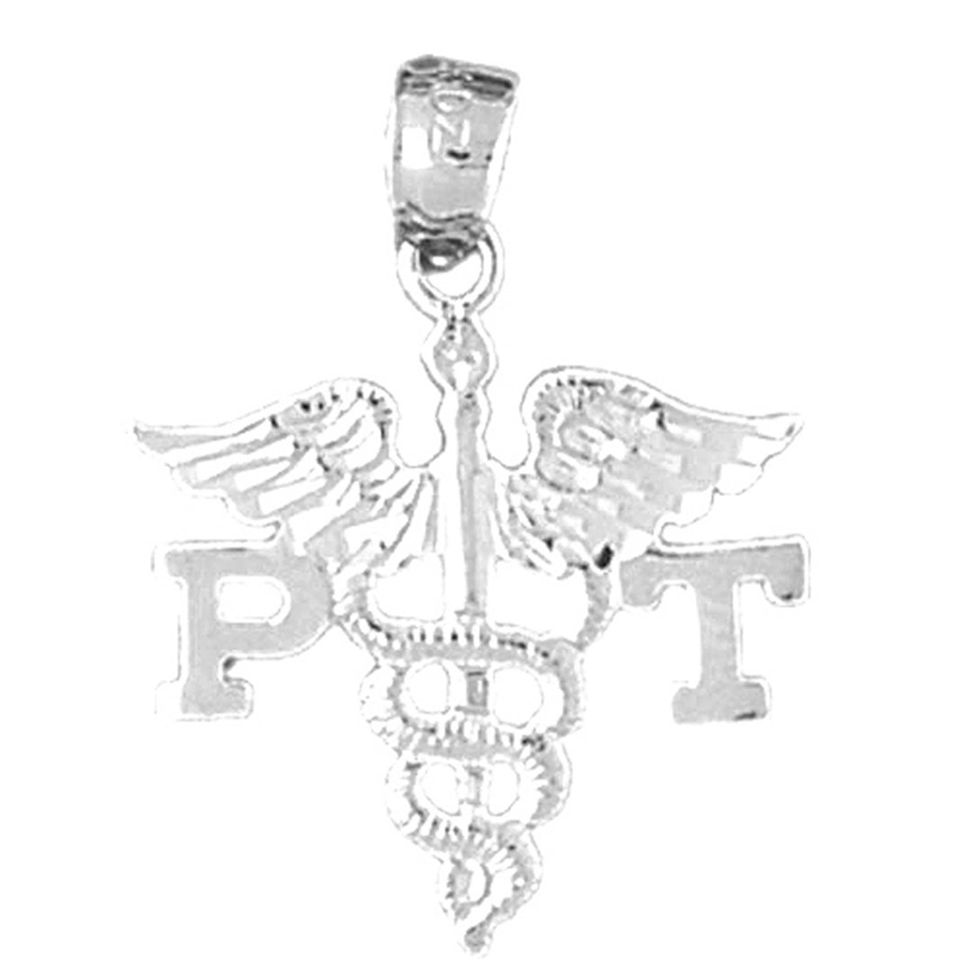 14K or 18K Gold P.T. Physical Therapy Pendant