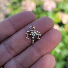 14K or 18K Gold P.T. Physical Therapy Pendant