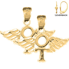 14K oder 18K Gold 17mm OT Ergotherapeut Ohrringe