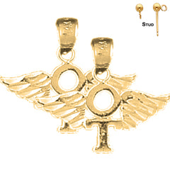 14K oder 18K Gold 17mm OT Ergotherapeut Ohrringe