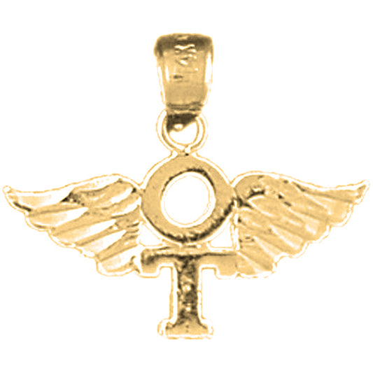 14K or 18K Gold O.T. Occupational Therapist Pendant