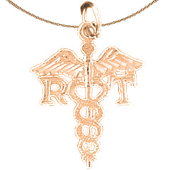 14K oder 18K Gold RT Anhänger