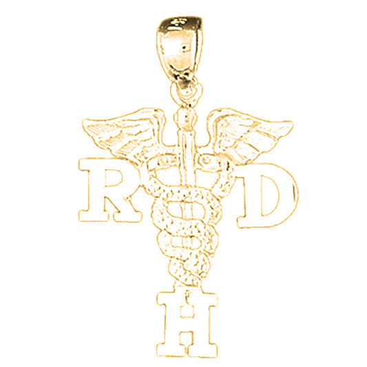 14K or 18K Gold R.D.H. Pendant
