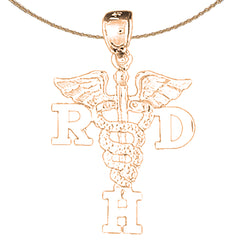 14K or 18K Gold R.D.H. Pendant