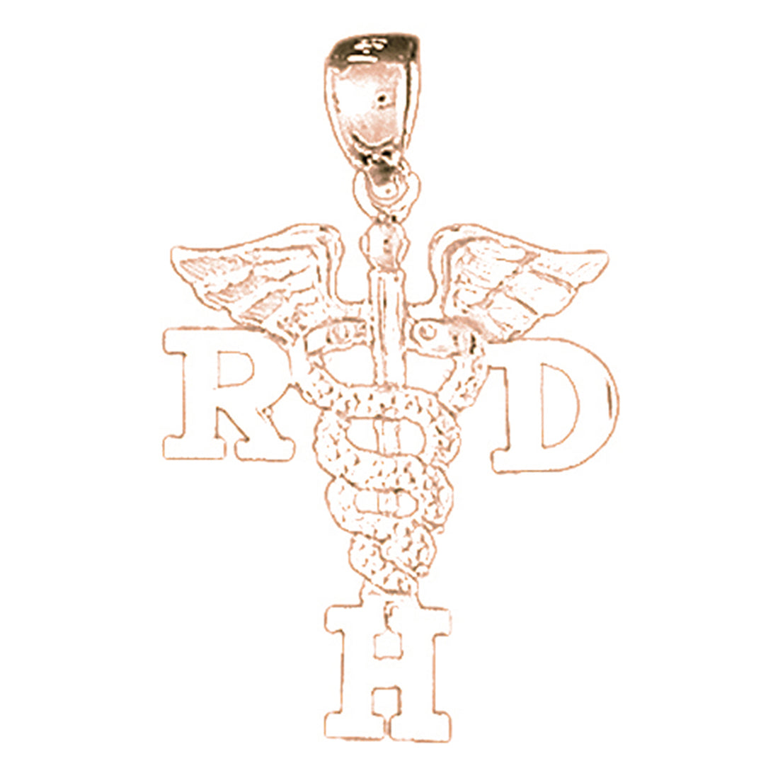 14K or 18K Gold R.D.H. Pendant
