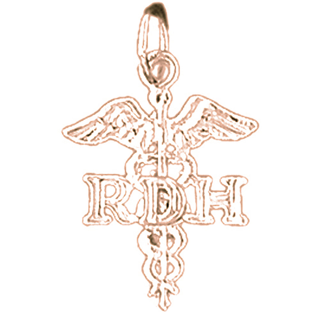 14K or 18K Gold R.H. Pendant