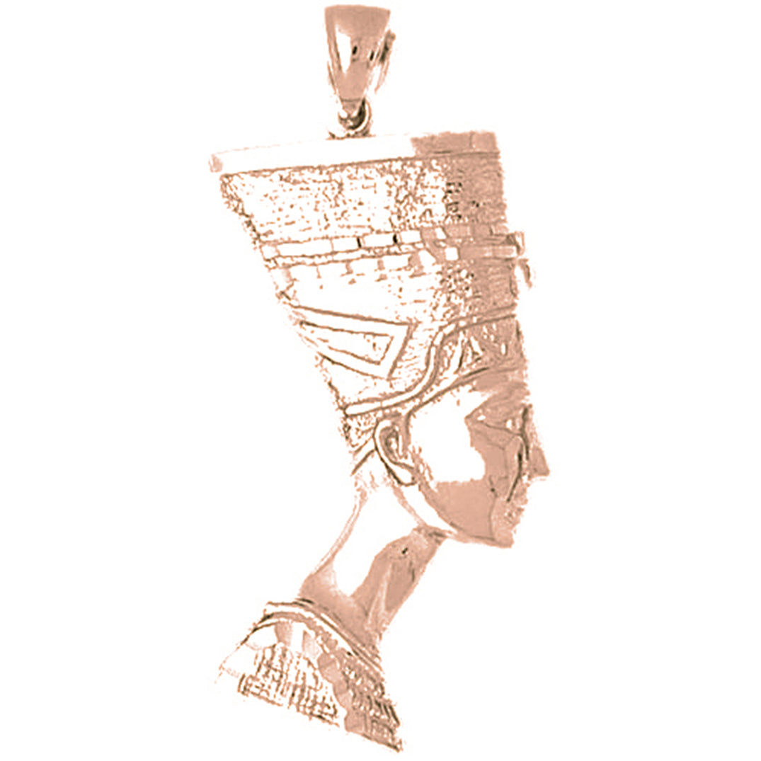 10K, 14K or 18K Gold Nefertiti Pendant