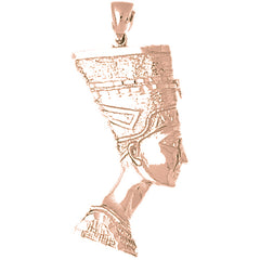 10K, 14K or 18K Gold Nefertiti Pendant