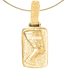 10K, 14K or 18K Gold Nefertiti Pendant