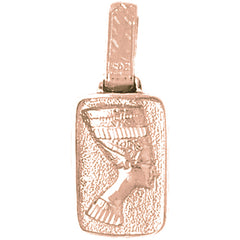 10K, 14K or 18K Gold Nefertiti Pendant