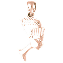 14K or 18K Gold Nefertiti Pendant