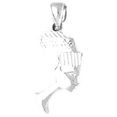 14K or 18K Gold Nefertiti Pendant