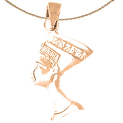 14K or 18K Gold Nefertiti Pendant