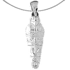 14K or 18K Gold Mummy Pendant