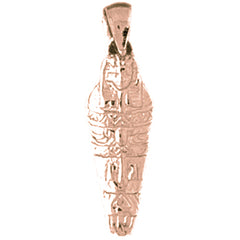 14K or 18K Gold Mummy Pendant