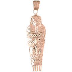 10K, 14K or 18K Gold Mummy Pendant