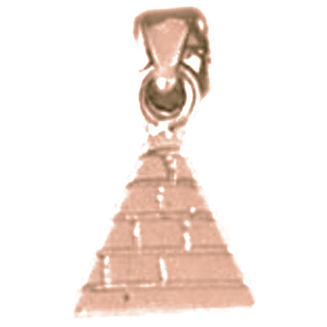 14K or 18K Gold Pyramid Pendant