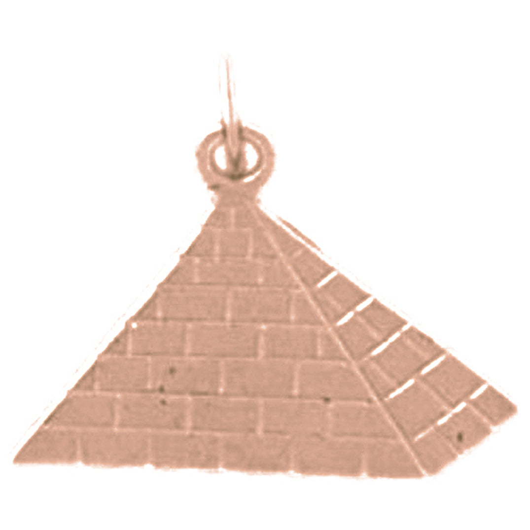 14K or 18K Gold Pyramid Pendant