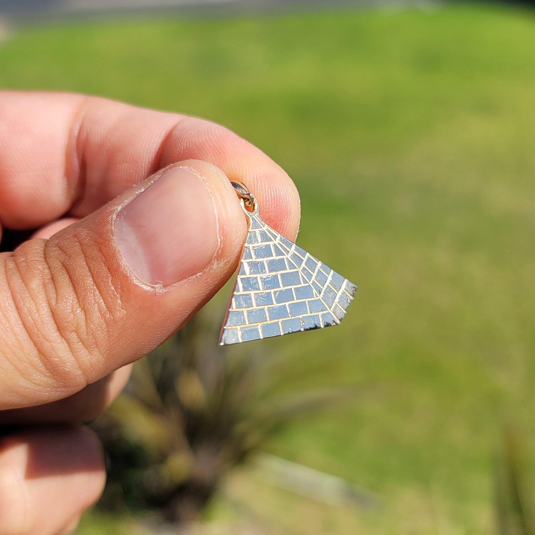 14K or 18K Gold Pyramid Pendant