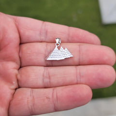 Colgante Pirámide de Oro de 14K o 18K
