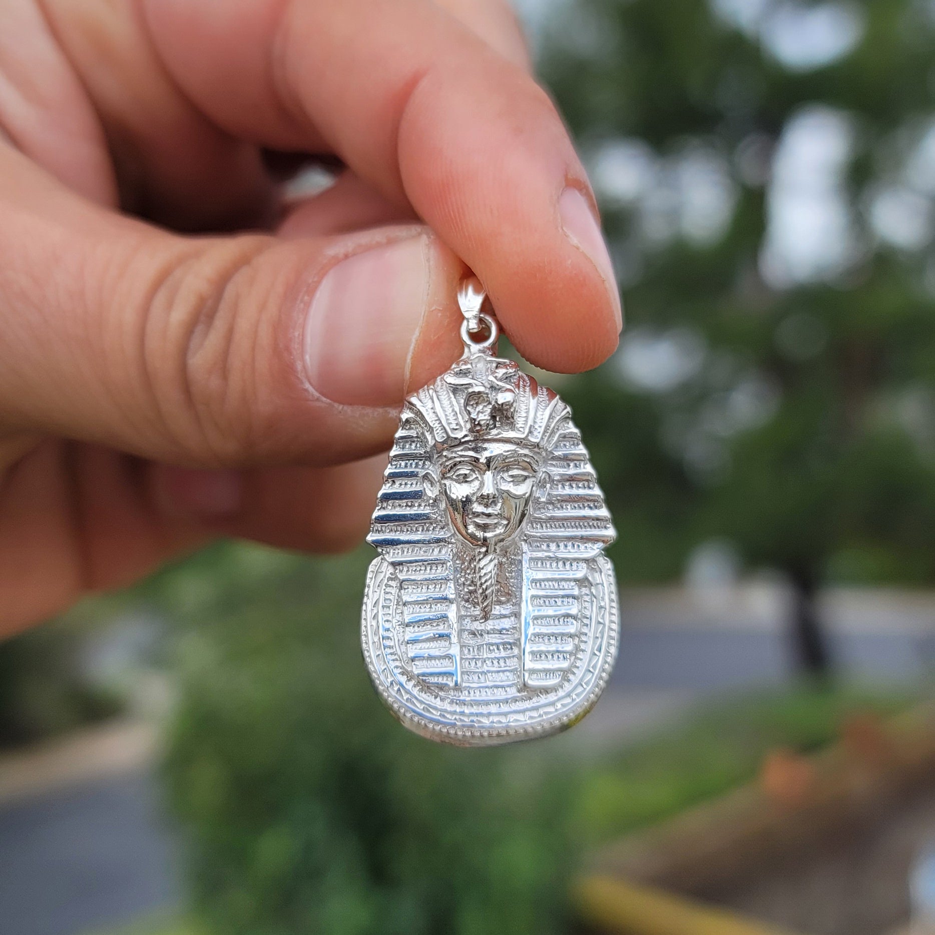 10K, 14K or 18K Gold King Tut Pendant