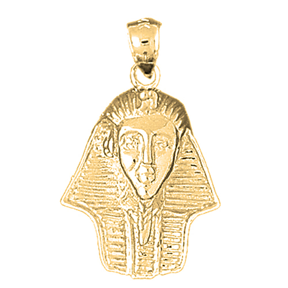 10K, 14K or 18K Gold King Tut Pendant