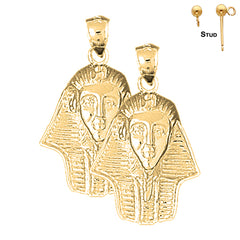 14K or 18K Gold King Tut Earrings