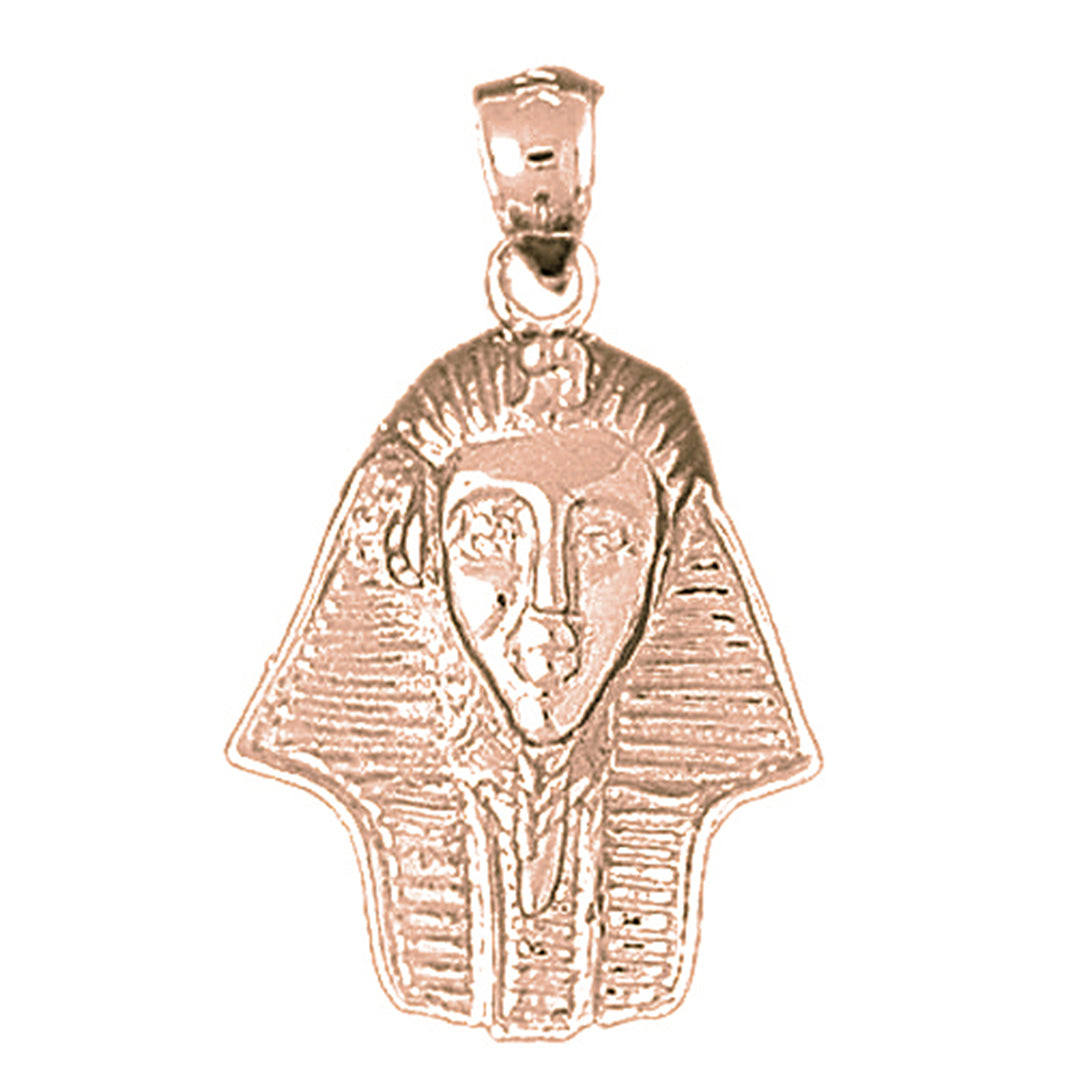 10K, 14K or 18K Gold King Tut Pendant
