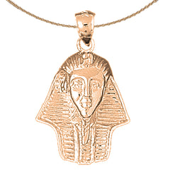 10K, 14K or 18K Gold King Tut Pendant
