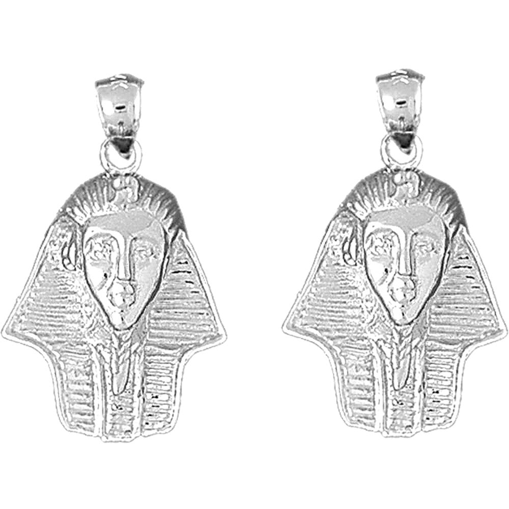 14K or 18K Gold 29mm King Tut Earrings
