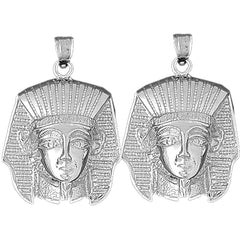 14K or 18K Gold 34mm King Tut Earrings