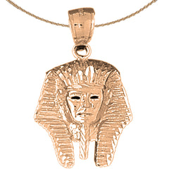 Colgante Rey Tut de oro de 10K, 14K o 18K