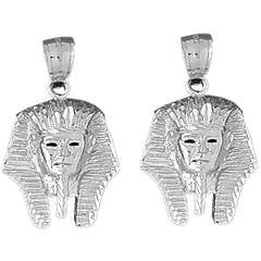 14K or 18K Gold 32mm King Tut Earrings