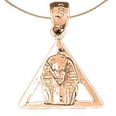 Colgante Rey Tut de Oro de 14K o 18K