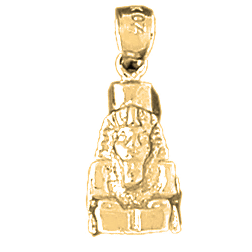 14K or 18K Gold King Tut Pendant