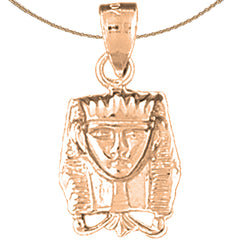 14K or 18K Gold King Tut Pendant