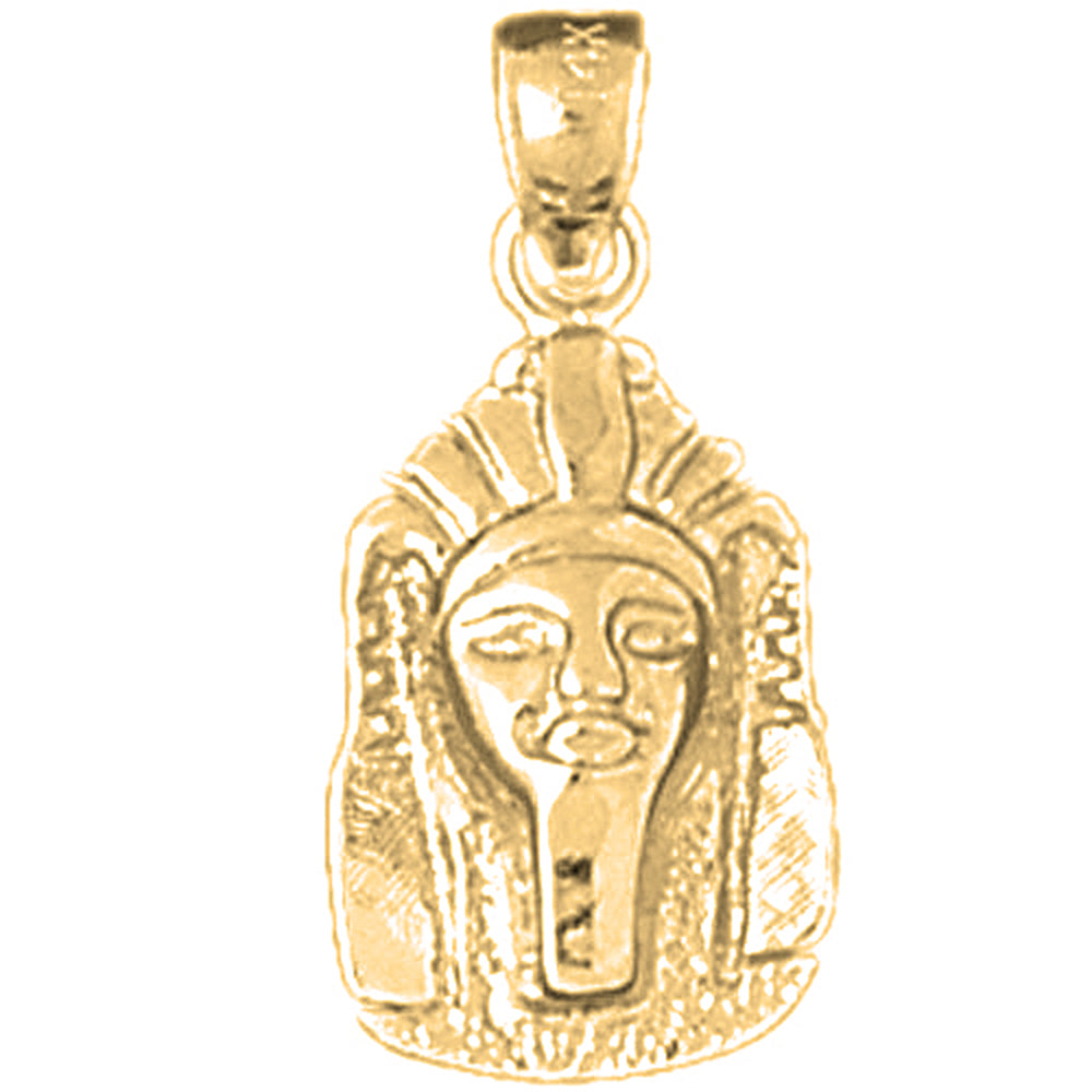 14K or 18K Gold King Tut Pendant