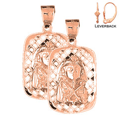 14K or 18K Gold King Tut Earrings