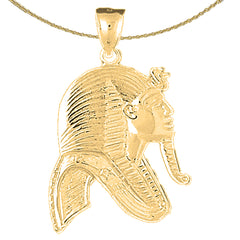 Colgante Rey Tut de oro de 10K, 14K o 18K