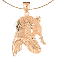 Colgante Rey Tut de oro de 10K, 14K o 18K