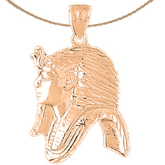 10K, 14K or 18K Gold King Tut Pendant