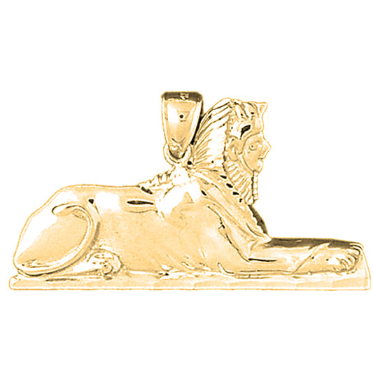 10K, 14K or 18K Gold Sphinx Pendant