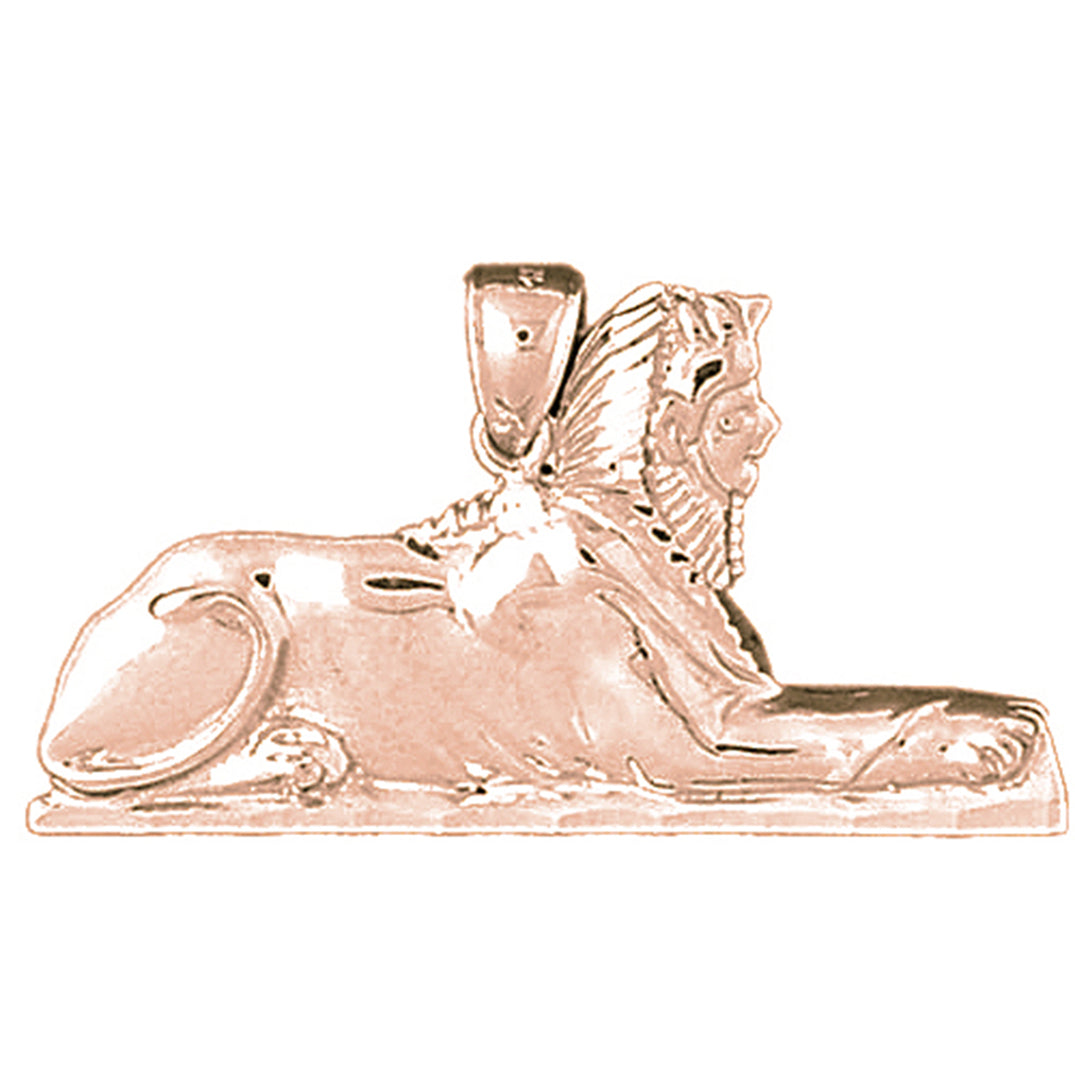 10K, 14K or 18K Gold Sphinx Pendant
